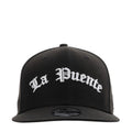 La Puente 950 black baseball cap with white arched logo