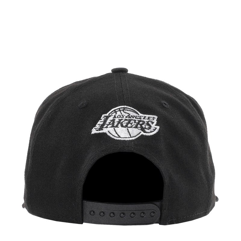 Black Los Angeles Lakers cap with raised team logo on front