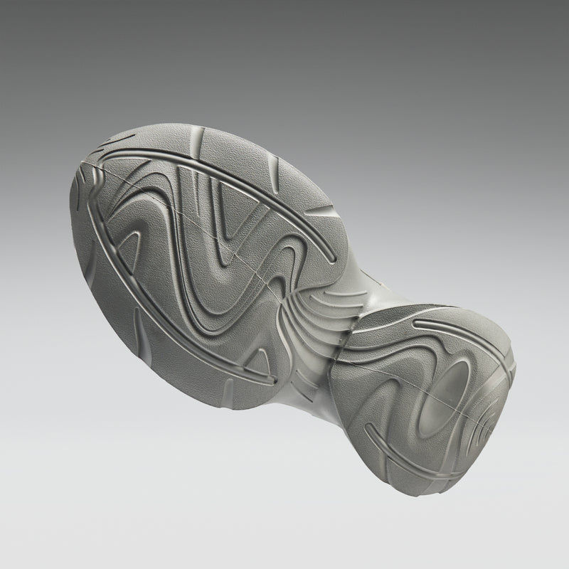 Gray textured object on a gradient gray background