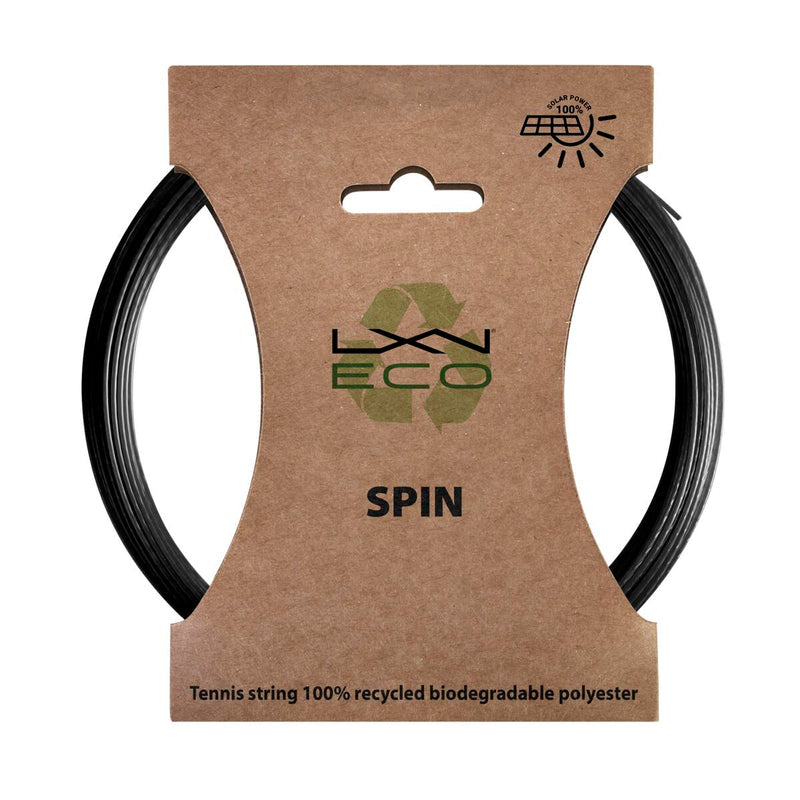 Luxilon Eco Spin 17G Tennis String Set in Black