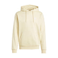 Warm vanilla men’s pullover hoodie, kangaroo pocket, drawstring hood