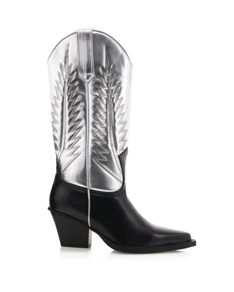 MARMALADE - BLACK-SILVER METALLIC-Boots-Billini-BILLINI USA