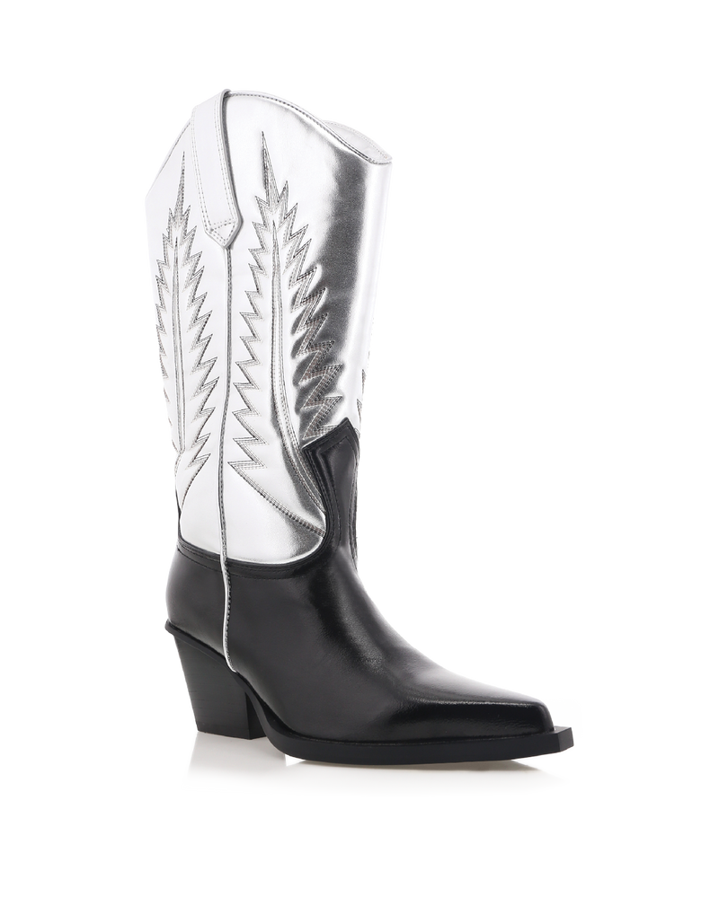 MARMALADE - BLACK-SILVER METALLIC-Boots-Billini-BILLINI USA