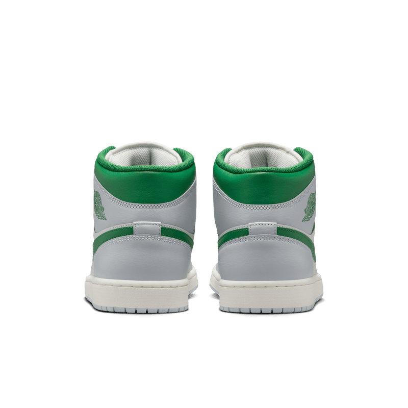 Men's Air Jordan 1 Mid "Summit White Lucky Green"