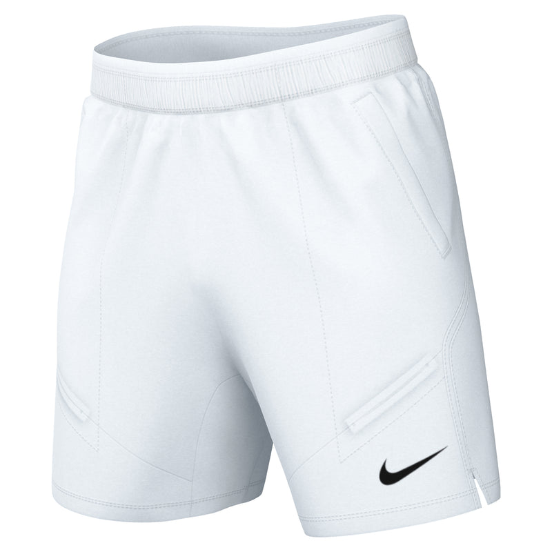 Men's Court Advantage Dri-FIT 7" Tennis Shorts in White/White/Black