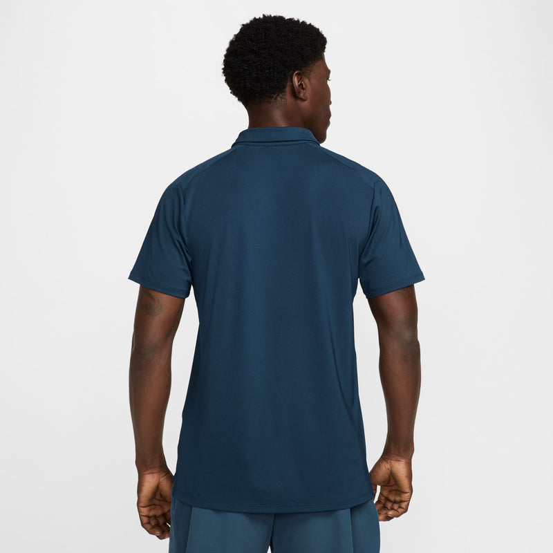 Men's Court Advantage Dri-FIT Tennis Polo in Armory Navy/White/White