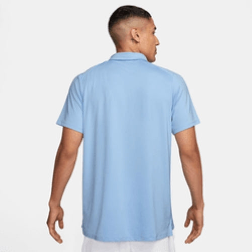 Men's Court Advantage Dri-FIT Tennis Polo in Psychic Blue/Star Blue/Black