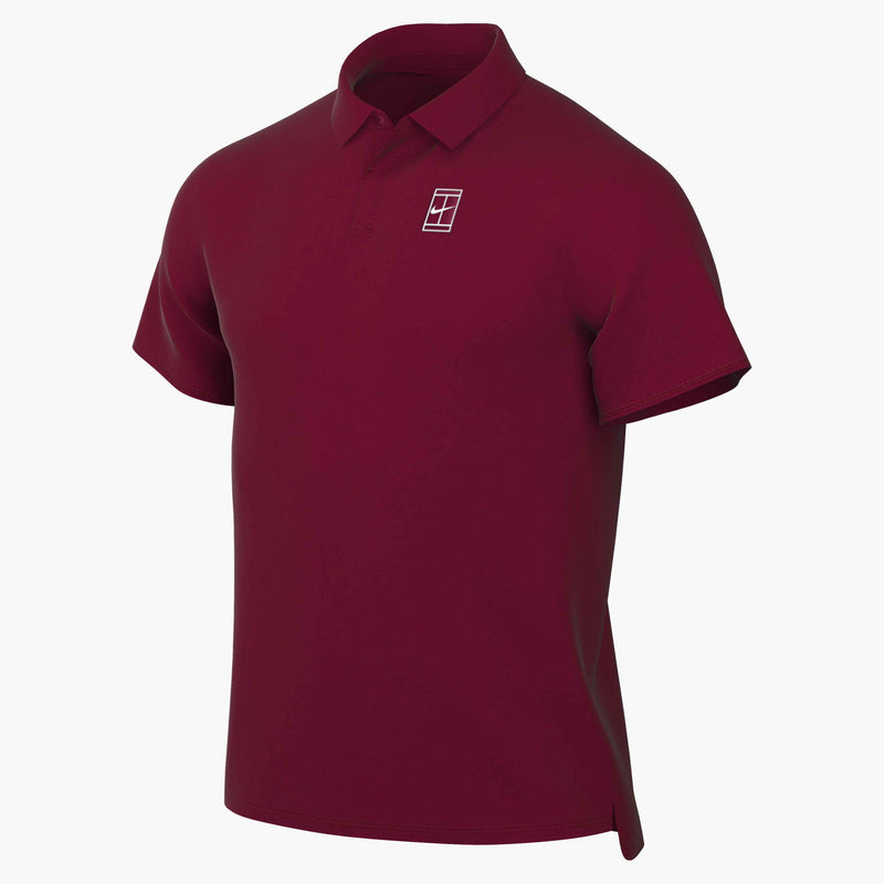 Men's Court Advantage Dri-FIT Tennis Polo in Team Red/Gym Red/White