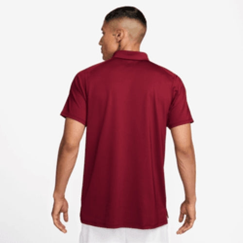 Men's Court Advantage Dri-FIT Tennis Polo in Team Red/Gym Red/White