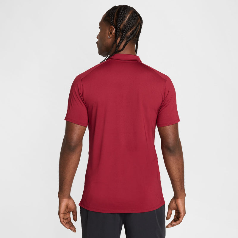 Men's Court Advantage Dri-FIT Tennis Polo in Team Red/Gym Red/White