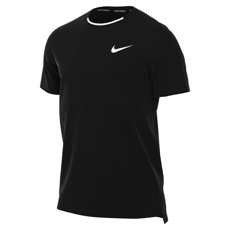 Men's Court Advantage Dri-FIT Tennis Top in Black/White