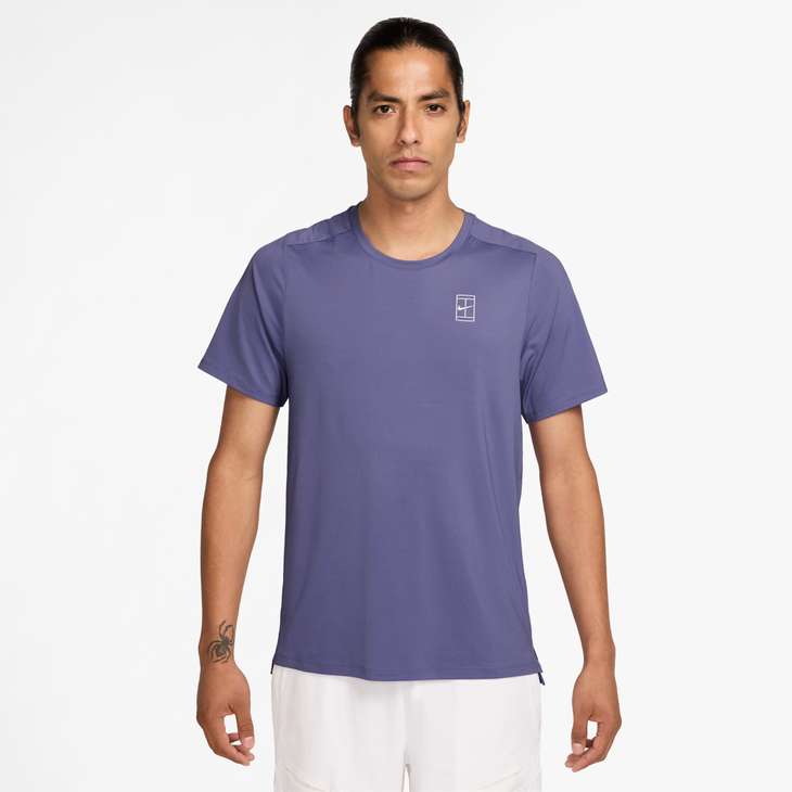 Men's Court Advantage Dri-FIT Tennis Top in Dusty Amethyst/Deep Night