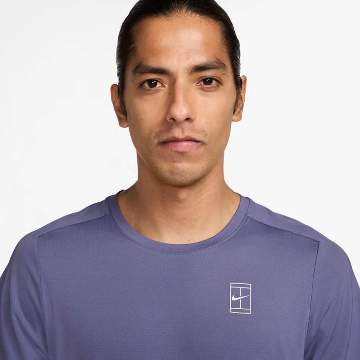 Men's Court Advantage Dri-FIT Tennis Top in Dusty Amethyst/Deep Night