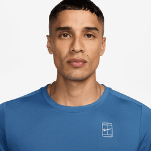 Men's Court Advantage Dri-FIT Tennis Top in Star Blue/White