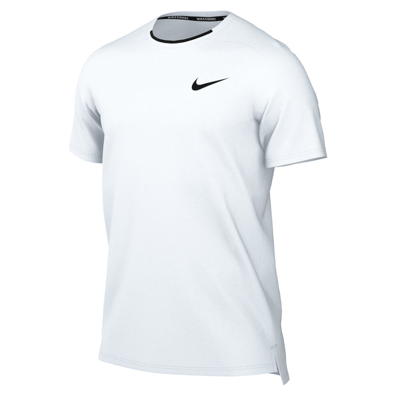 Men's Court Advantage Dri-FIT Tennis Top in White/Black