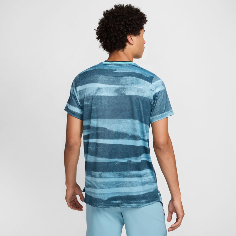 Men's Court Advantage NikeCourt Top in Denim Turq/White