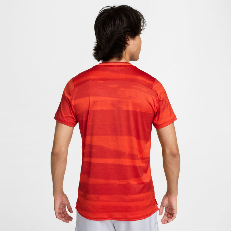 Men's Court Advantage NikeCourt Top in Team Orange/White