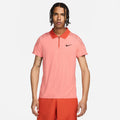 Men's Court Advantage Slam Ultimate Polo in Pink Quartz/Rust Factor/White