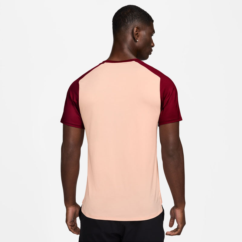 Men's Court Advantage Tennis Top Print in Team Red/Washed Coral/White
