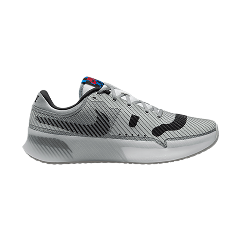 Men's Court Air Zoom Vapor 11 Mac Attack Shoes in Smoke Grey/Black-White-Signal Blue