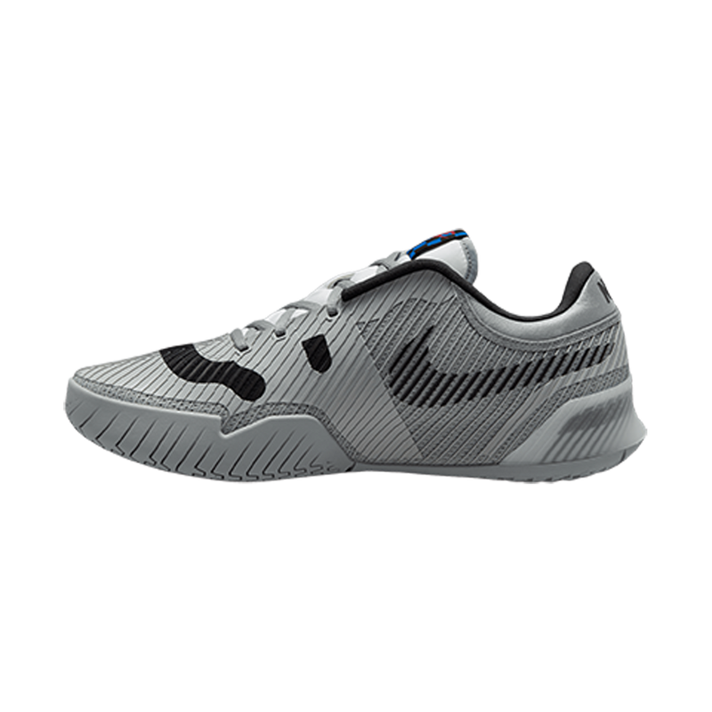 Men's Court Air Zoom Vapor 11 Mac Attack Shoes in Smoke Grey/Black-White-Signal Blue