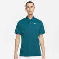Men's Court Dri-FIT Polo Solid (Bright Spruce/White)