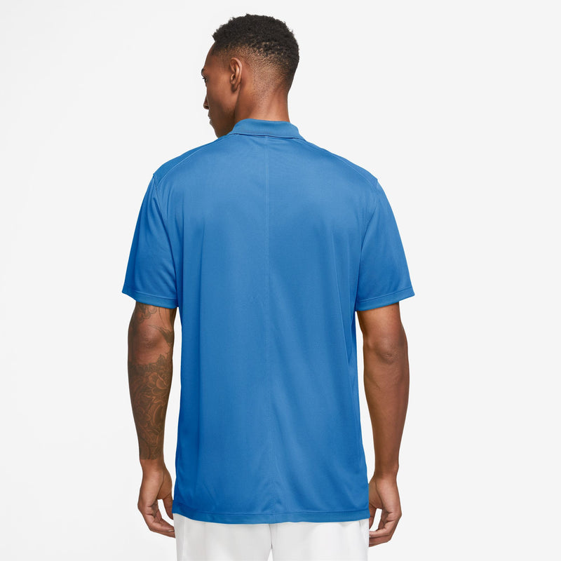 Men's Court Dri-FIT Tennis Polo in Lt Photo Blue/White