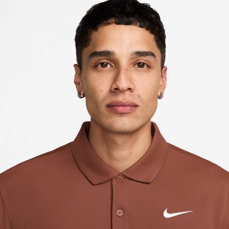 Men's Court Dri-FIT Tennis Polo in Mars Stone/White