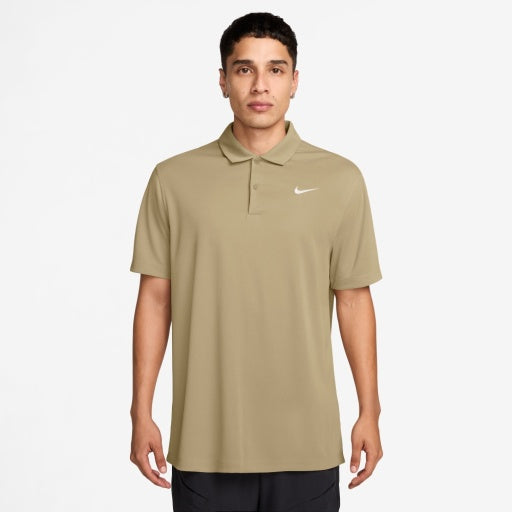 Men's Court Dri-Fit Tennis Polo in Parachute Beige/White