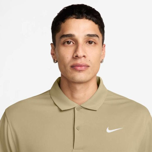 Men's Court Dri-Fit Tennis Polo in Parachute Beige/White