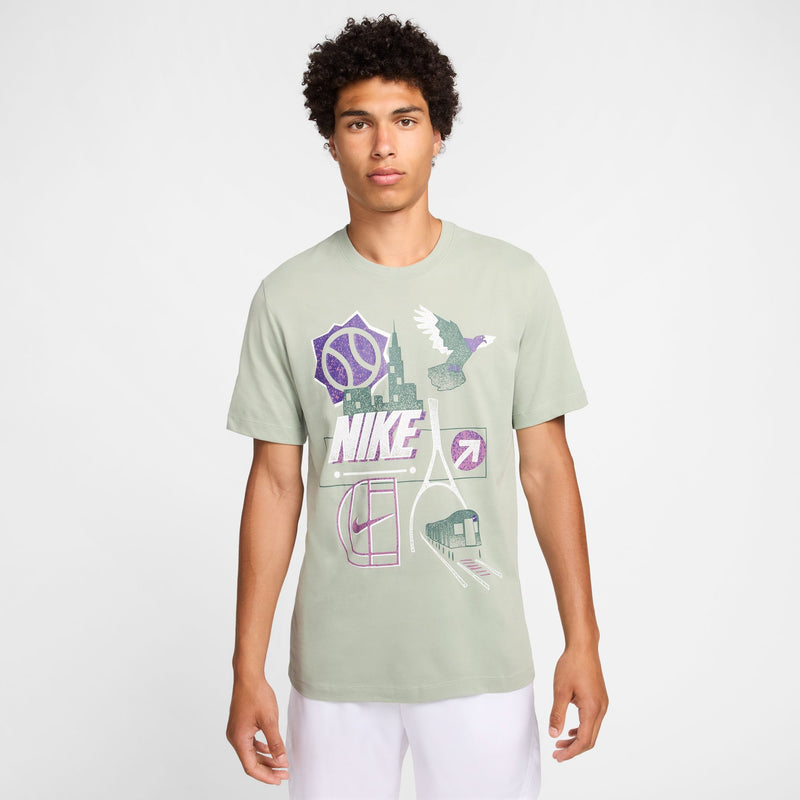Men's Court Dri-FIT Tennis T-Shirt in Jade Horizon