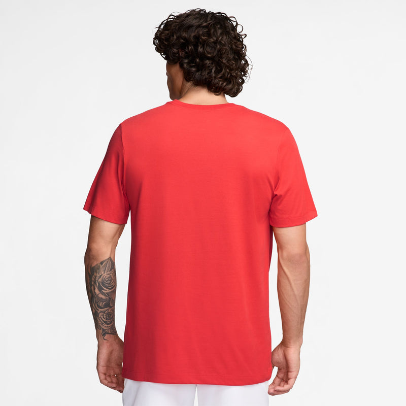 Men's Court Dri-FIT Tennis T-Shirt in Lt Crimson