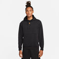 Men's Court Fleece Tennis Hoodie in Black