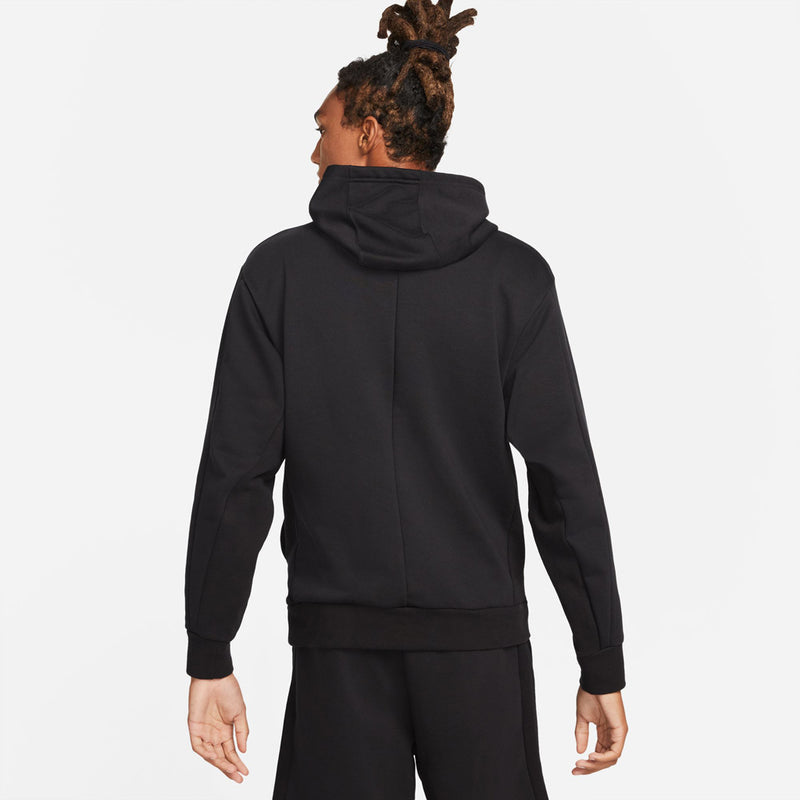 Men's Court Fleece Tennis Hoodie in Black