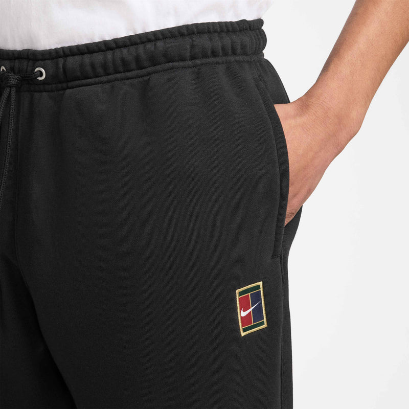 Men's Court Heritage Dri-FIT Fleece Tennis Joggers in Black