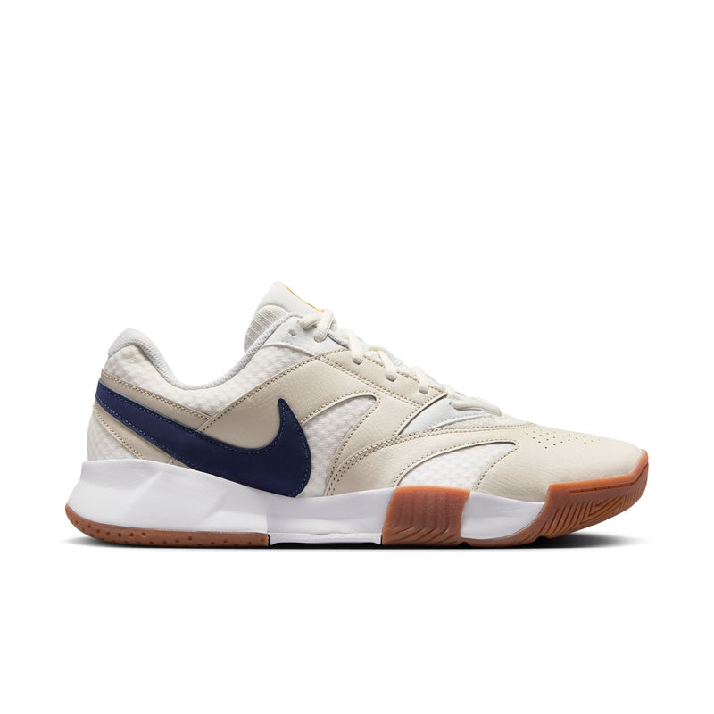 Men's Court Lite 4 Hard Court Tennis Shoes in Summit White/Binary Blue-Light Bone
