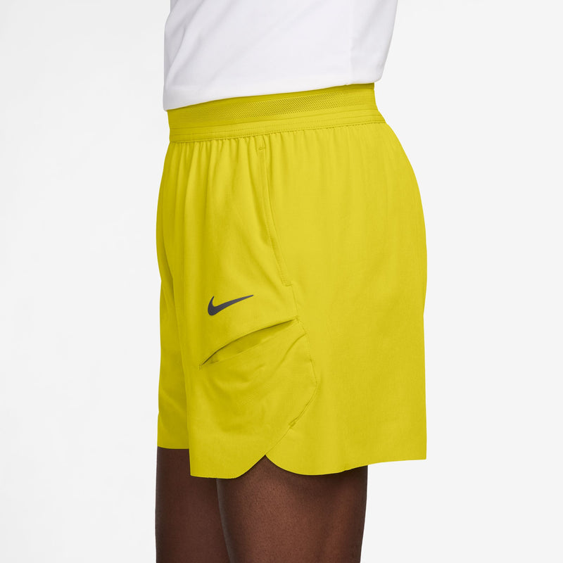 Men's Court Slam Dri-FIT Tennis Shorts in High Voltage/High Voltage/Medium Ash