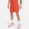 Men's Court Slam Dri-FIT Tennis Shorts in Rust Factor/Pink Quartz/White