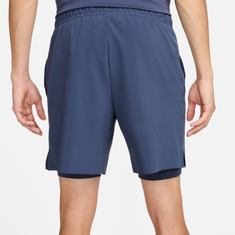 Men's Court Slam Dri-FIT Tennis Shorts in Thunder Blue/Ashen Slate/White