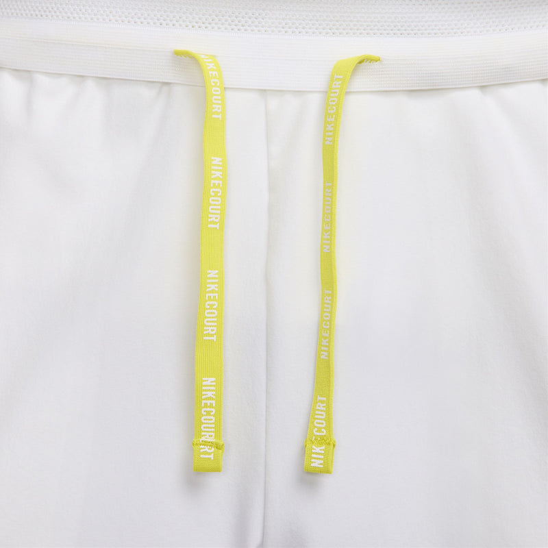 Men's Court Slam Dri-FIT Tennis Shorts in White/Medium Ash