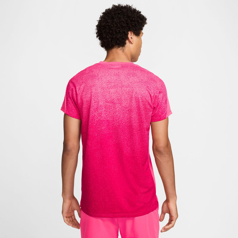 Men's Court Slam Dri-FIT Tennis Top in Aster Pink/Black