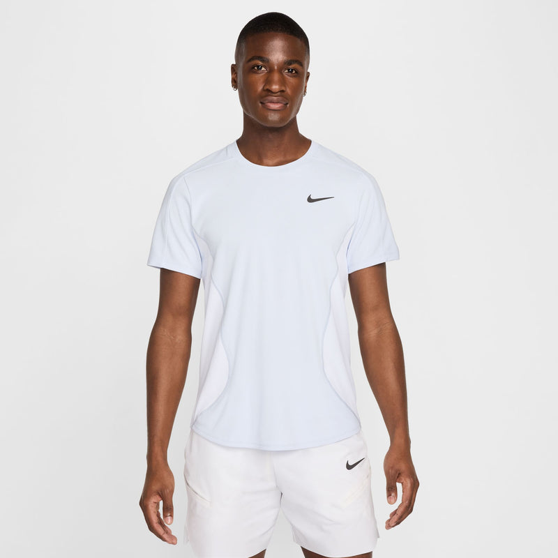 Men's Court Slam Dri-FIT Tennis Top in Football Grey/White/Medium Ash