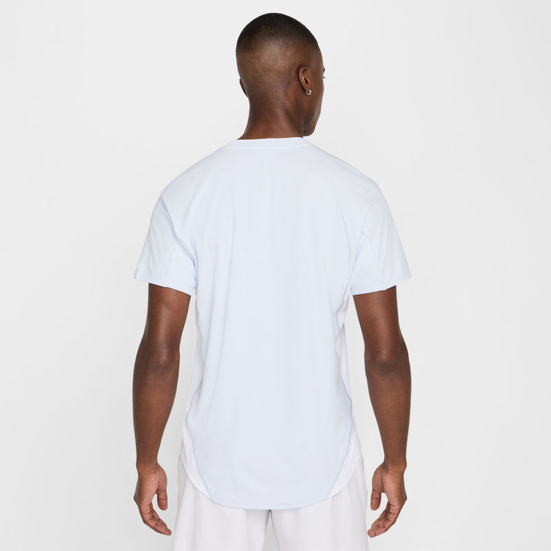 Men's Court Slam Dri-FIT Tennis Top in Football Grey/White/Medium Ash