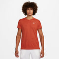 Men's Court Slam Dri-FIT Tennis Top in Rust Factor/White