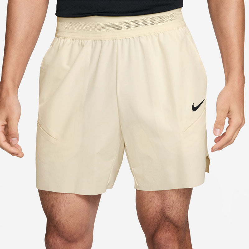 Men's Court Slam Men's Dri-FIT Tennis Shorts in Pale Ivory/Black