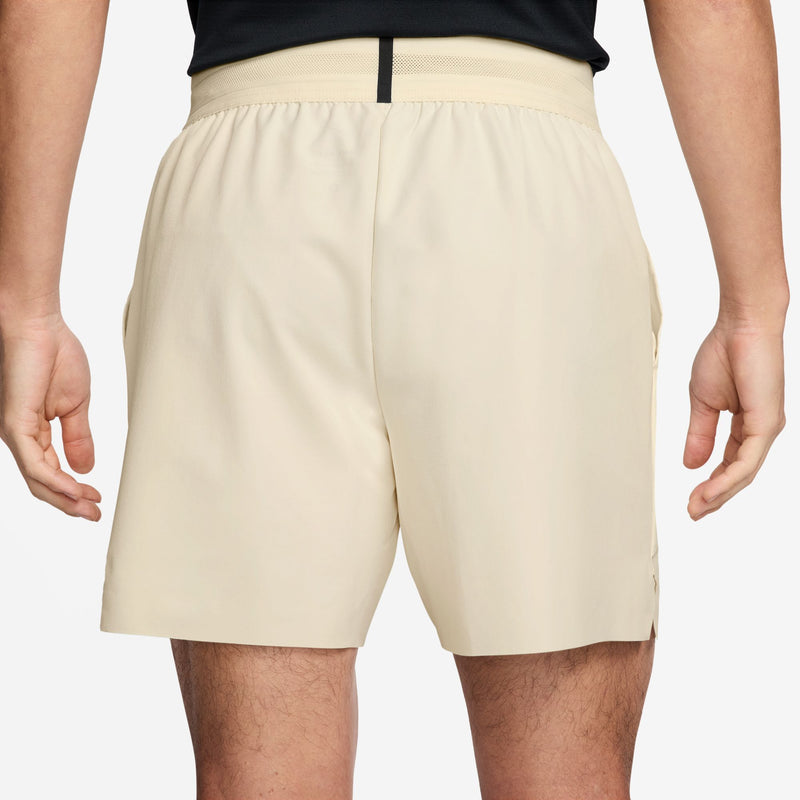 Men's Court Slam Men's Dri-FIT Tennis Shorts in Pale Ivory/Black