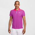 Men's Court Slam Ultimate Dri-FIT ADV Tennis Polo in Hot Fuchsia/Aster Pink/White