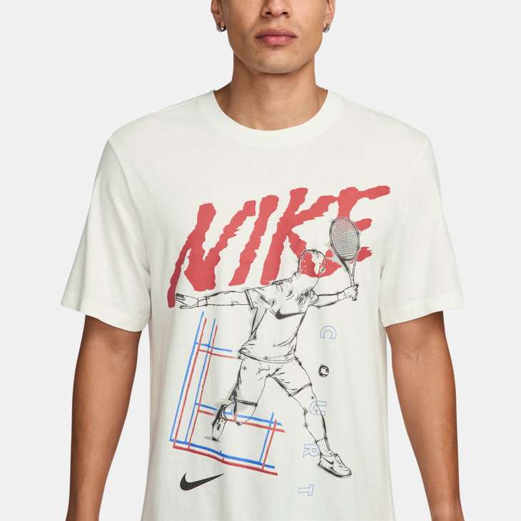 Men's Court Tennis T-Shirt in Summit White