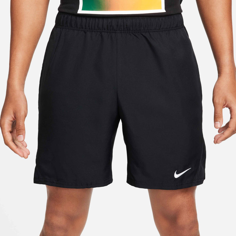 Men's Court Victory Dri-FIT 7" Tennis Shorts in Black/White
