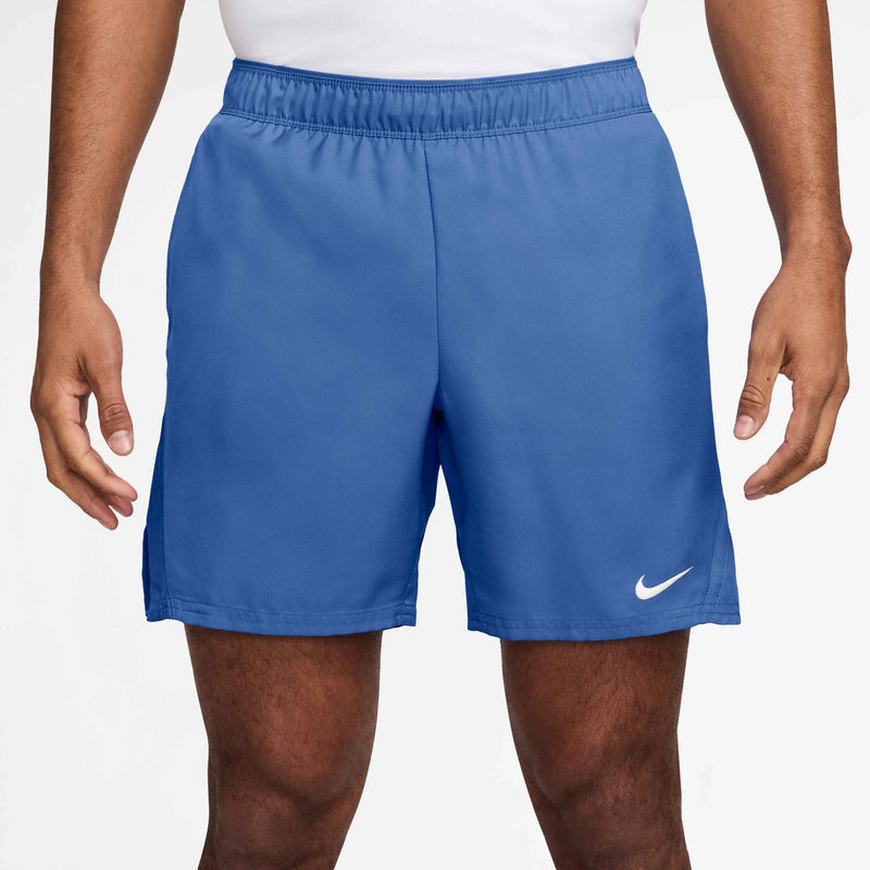 Men's Court Victory Dri-FIT 7" Tennis Shorts in Comet Blue/White
